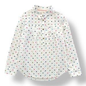 Janie & Jack | Confetti Print Pintuck Blouse (L)